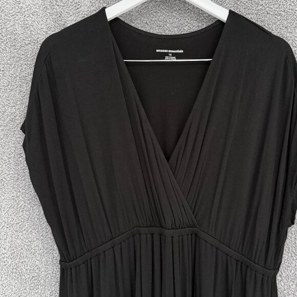 Amazon Essentials Black Surplice Dress 1X - Picture 1 of 11